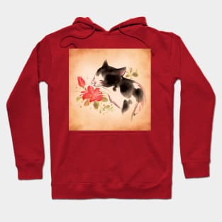 Cat smell rose Hoodie
